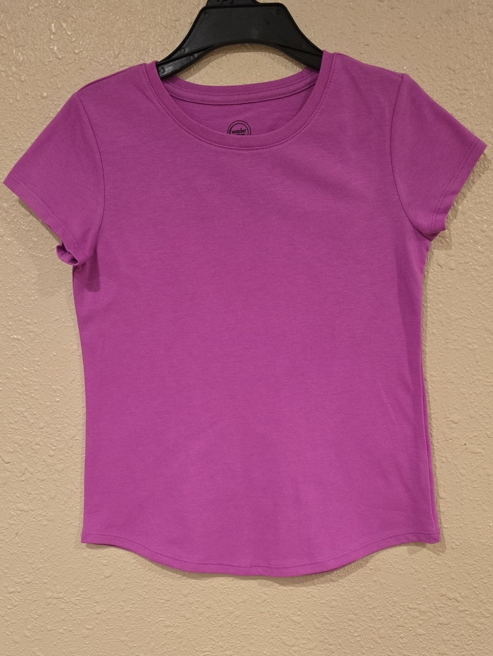 wonder nation - Crewneck Tee, Lilac Purple With Short Sleeves